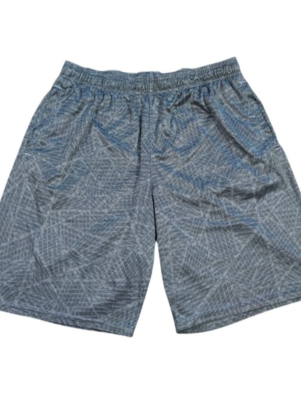 Champion Mens XL Gray Athletic Shorts Elastic Waist Lightweight Polyester.
